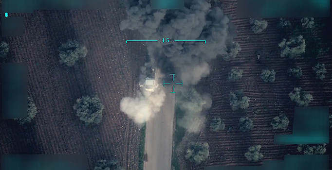 Afrin'de teröristlerin sivilleri katlettiği tuzaklama anları görüntülendi