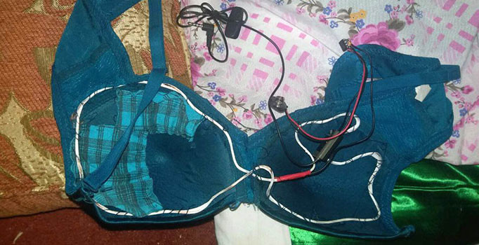 Cinderes'te bulundu: Sütyenin içine bomba düzeneği kurmuşlar