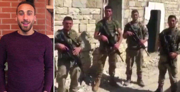 Milli futbolcu Cenk Tosun'dan Afrin'deki Mehmetçik'e selam