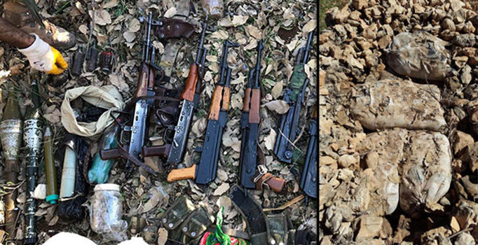 Mardin'de 1 ton patlayıcı ele geçirildi