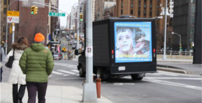 New York sokaklarında akılalmaz Afrin propagandası