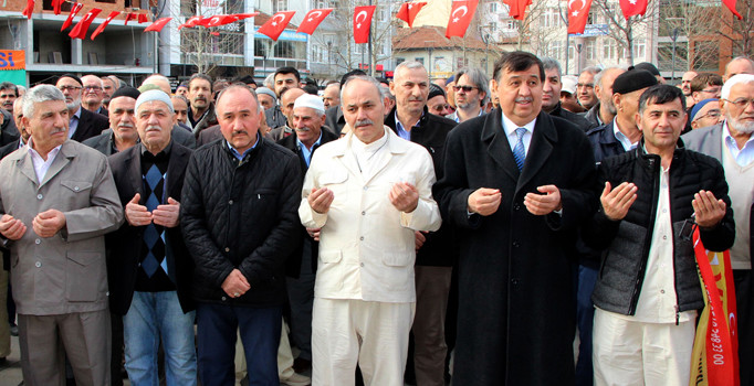 Havza'da Umre'ye gidecekler yolcu edildi