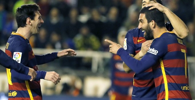 Barcelona'da ilk golünü atan Arda Turan çok mutlu