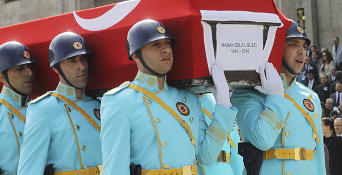 Hasan Celal Güzel için TBMM'de devlet töreni