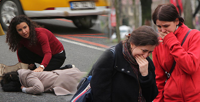 Beşiktaş'ta kaza: Yaralının yardımına ilk yardım öğretmeni koştu
