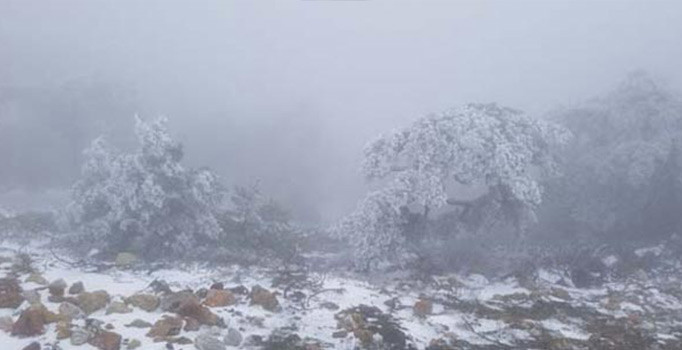 Manisa'da kar kalınlığı 10 santimetreyi geçti