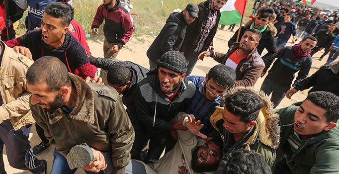 Son dakika! Gazze'de İsrail güçleri, Filistinlilere saldırdı: 15 ölü, 1100 yaralı