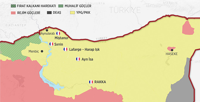 Fransa'nın Suriye'deki 5 üssünde askeri hareketlilik