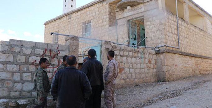 Afrin'de teröristler camiyi terör karargahına çevirmişler