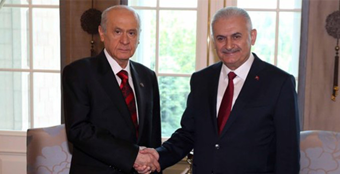 Son dakika! Başbakan Yıldırım, Bahçeli ile görüştü