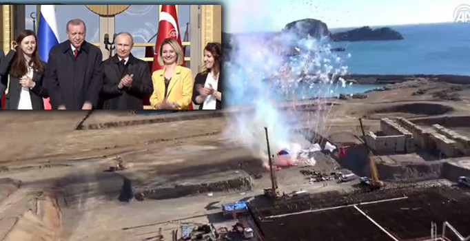 Son dakika! Erdoğan ve Putin, Akkuyu Nükleer Enerji Santrali'nin temelini attı