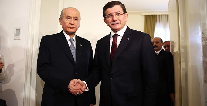 Davutoğlu ile Bahçeli'nin görüştü: MHP'den hükümete tam destek