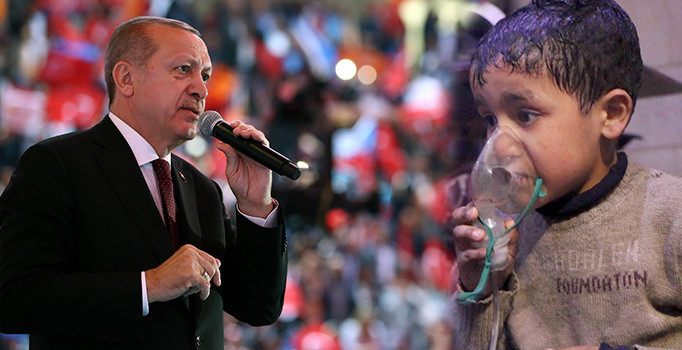 Erdoğan'dan Avrupa'ya Doğu Guta tepkisi: Çocuklar şehit edildi, Batı neredesin?