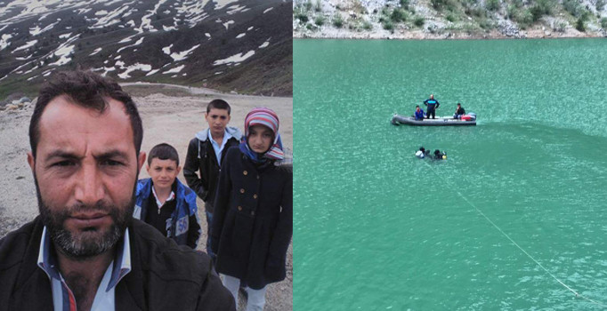 Gölete düşen otomobilde 3 çocuğuyla öldü