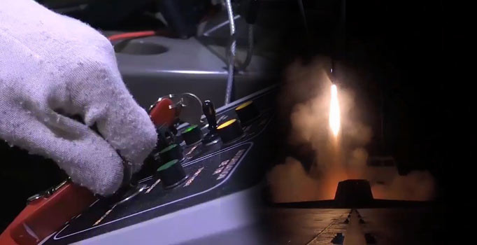 Fransa, Suriye'yi böyle vurdu: İşte füzelerin ilk fırlatılma anı