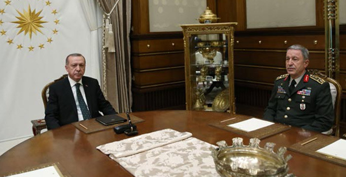 Cumhurbaşkanı Erdoğan, Akar'ı kabul etti