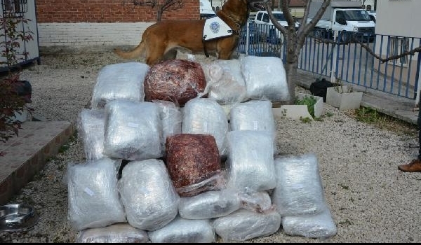 Tavşanlı'da 37 kilo esrar ele geçirildi