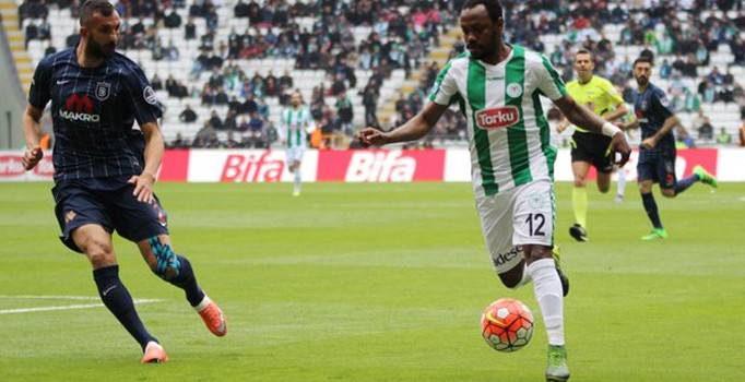 Avrupa yolunda Konyaspor sahasında Başakşehir'le 1-1 berabere kaldı