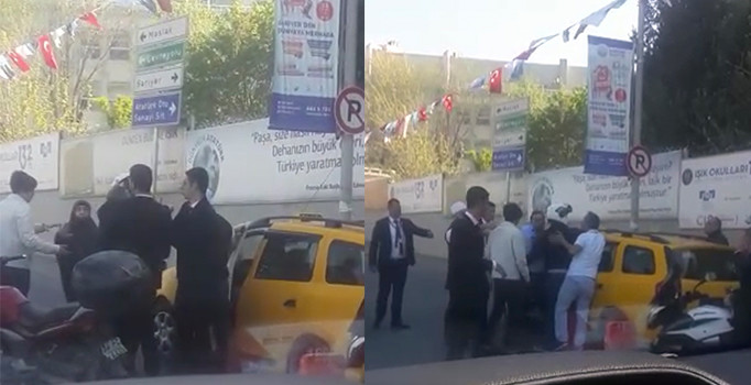 İstinye’de taksicinin fazla para istediğini iddia etti, ortalığı karıştırdı