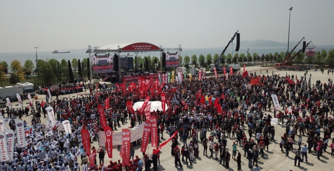 Maltepe Miting Alanı'ndaki son durum havadan fotoğraflandı! İşte Maltepe'de son durum