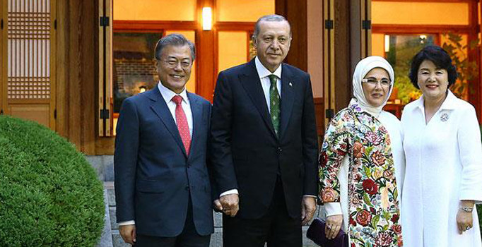 Cumhurbaşkanı Erdoğan, Moon'un tweetini paylaştı