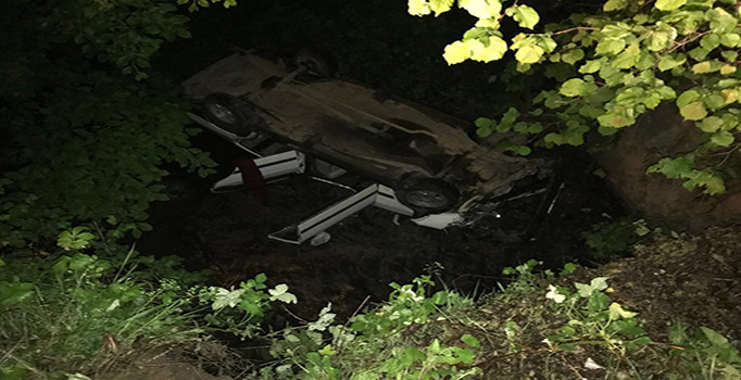 Piknik yapan aile dönüş yolunda uçuruma yuvarlandı: 5 yaralı