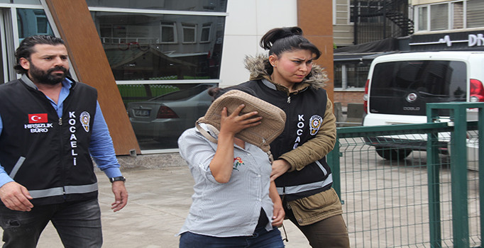 69 sabıkası olan 8 aylık hamile hırsız yakalandı