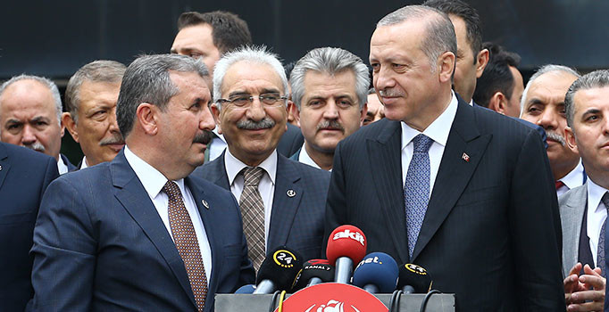 Cumhurbaşkanı Erdoğan, BBP lideri Destici ile görüştü