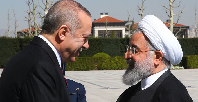 Son dakika! Cumhurbaşkanı Erdoğan, Ruhani ile görüştü