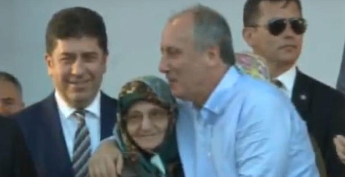 Muharrem İnce'ye miting sahnesinde büyük sürpriz