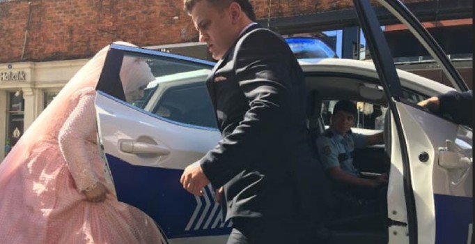 Gelin ve damat kabusu yaşadı! Düğüne gidecekken karakolluk oldular