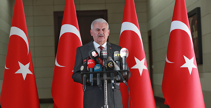 Başbakan Yıldırım: ABD insanlık suçuna ortak oldu, alçakça katliamı şiddetle kınıyoruz