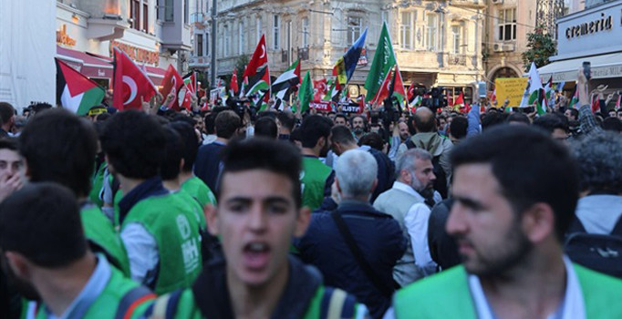Beyoğlu'nda İsrail protestosu
