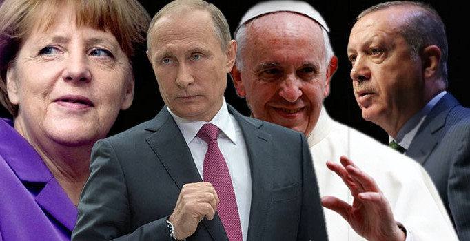 Son dakika! Erdoğan, Ruhani, Merkel ve Putin ve Papa'yla Gazze'yi görüştü