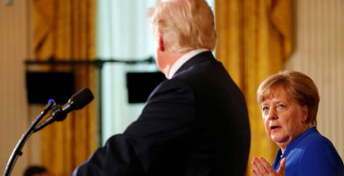 ABD basınından iddia: Trump Merkel'e baskı yapıyor