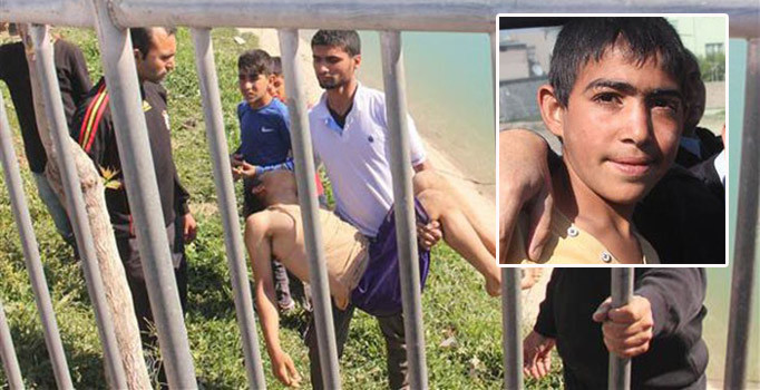 Adana'da 14 yaşındaki çocuk polise yardım ederek sulama kanalına düşen çocuğu kurtardı