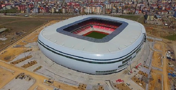 Sivas'ta yapılan 'Türkiye'nin ilk ekolojik stadı' yüzde 99 hazır