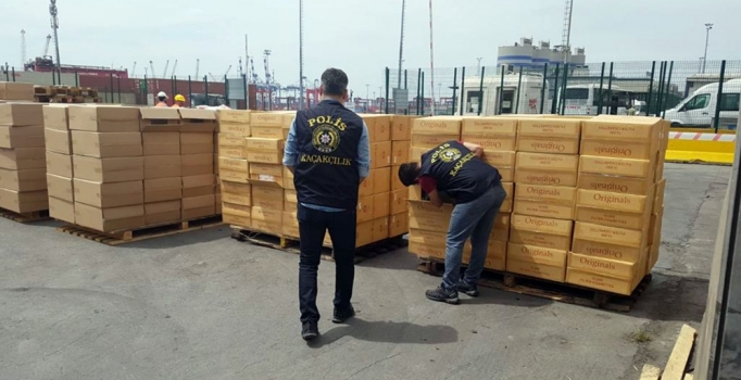 İstanbul'da 481 bin 415 paket kaçak sigara ele geçirildi