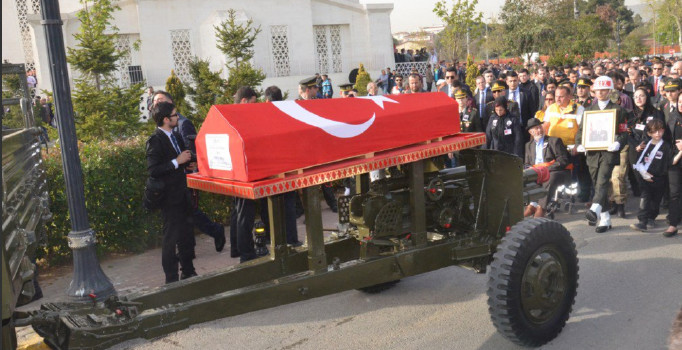 Nusaybin şehidi Binbaşı Ahmet Karaman İstanbul'da son yolculuğuna uğurlandı