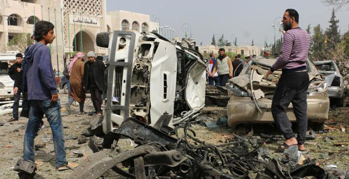 İdlib'de patlama: 2 ölü 50 yaralı