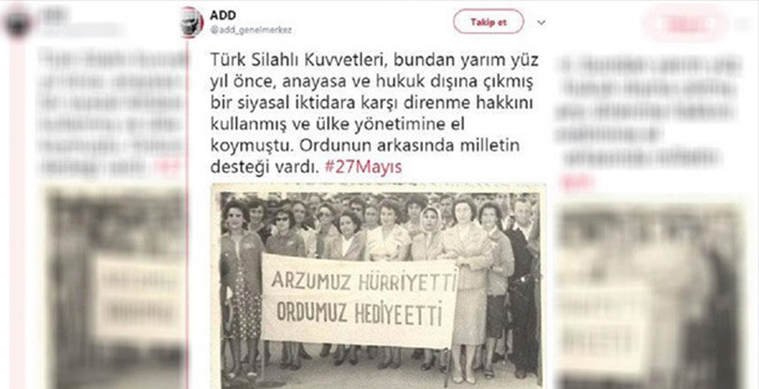 Son dakika! ADD darbeyi öven paylaşımını kaldırdı