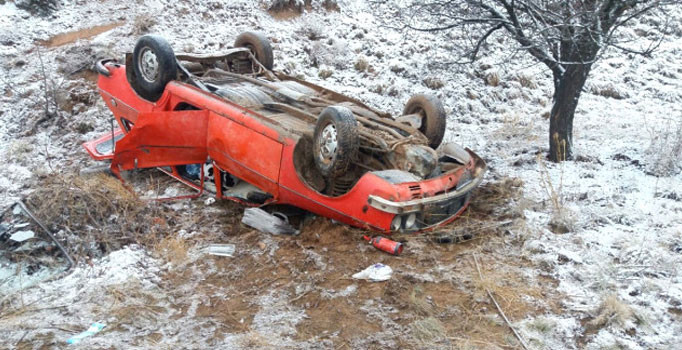 Nevşehir'de otomobil devrildi: 1 ölü, 1 yaralı