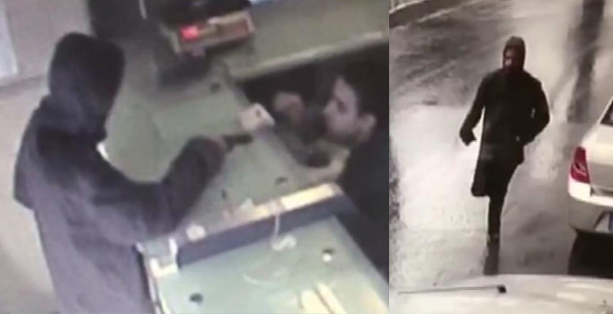 Beykoz'da PTT soygunu kamerada