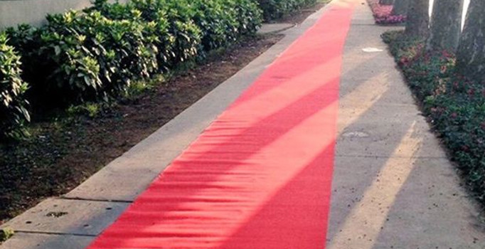 Vodafone Arena'ya kırmızı halı sürprizi