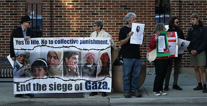 İsrail'in Filistinlilere yönelik katliamları ABD'de protesto edildi