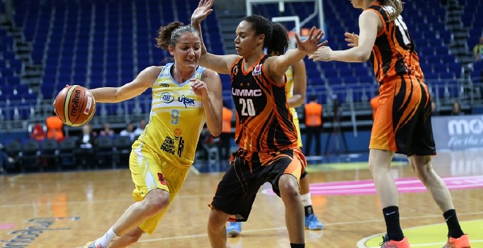 Basketbol Kadınlar Avrupa Ligi Dörtlü Finali ilk maçında Ekaterinburg, Praha'yı 78-72 yendi