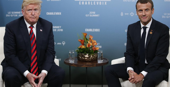 Fransa Cumhurbaşkanı Macron Trump'ı kovmakla tehdit etti