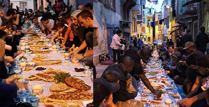 Erdemliler Platformu, evsizlere dikkat çekmek için iftar sofrası kurdu