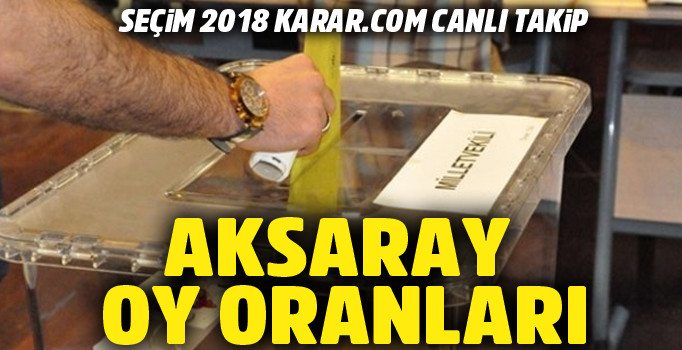 24 Haziran sonuçları | Aksaray Cumhurbaşkanlığı seçimi oy oranı