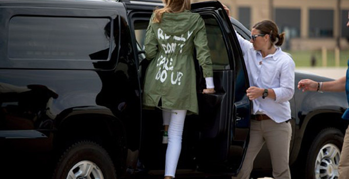 Melania Trump'ın montu ortalığı karıştırdı